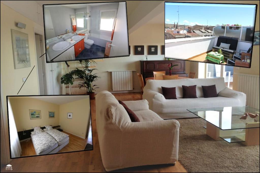 Atico Centro Logrono Vistas Y Garaje公寓 外观 照片